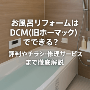 お風呂リフォームはDCM(旧ホーマック)でできる？評判やチラシ・修理サービスまで徹底解説