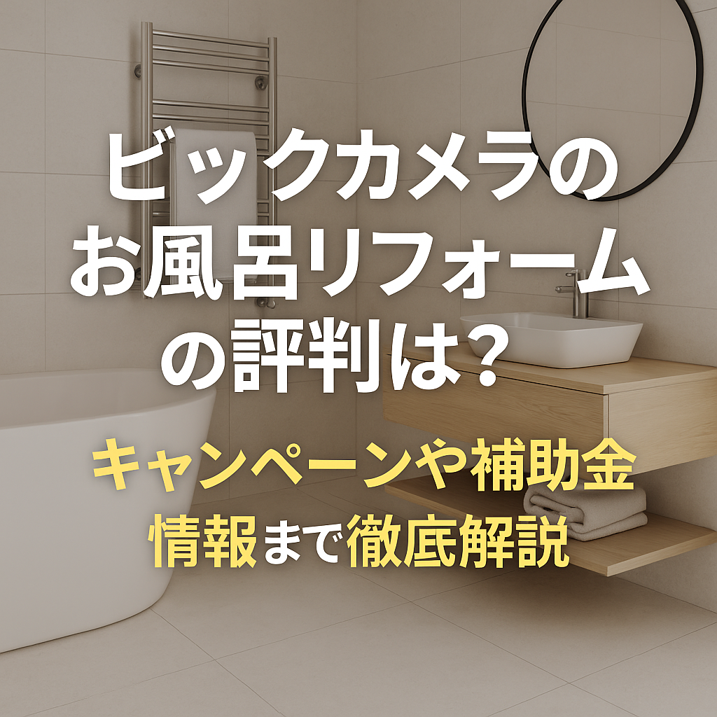 ビックカメラのお風呂リフォームの評判は？キャンペーンや補助金情報まで徹底解説
