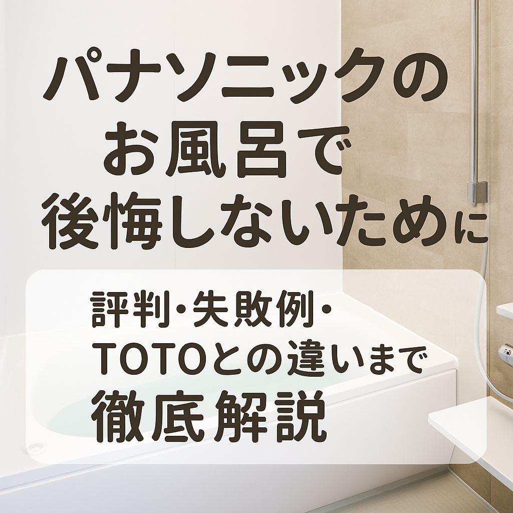 パナソニックのお風呂で後悔しないために｜評判・失敗例・TOTOとの違いまで徹底解説