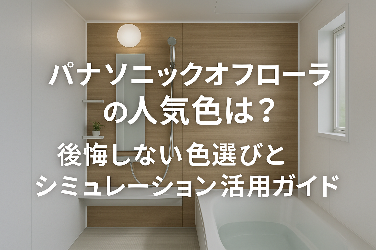 パナソニックオフローラの人気色は？後悔しない色選びとシミュレーション活用ガイド