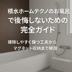 積水ホームテクノのお風呂で後悔しないための完全ガイド｜掃除しやすく保つ工夫からマグネット収納まで解説