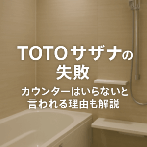 TOTOサザナの失敗｜カウンターはいらないと言われる理由も解説