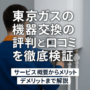 東京ガスの機器交換の評判と口コミを徹底検証｜サービス概要からメリット・デメリットまで解説